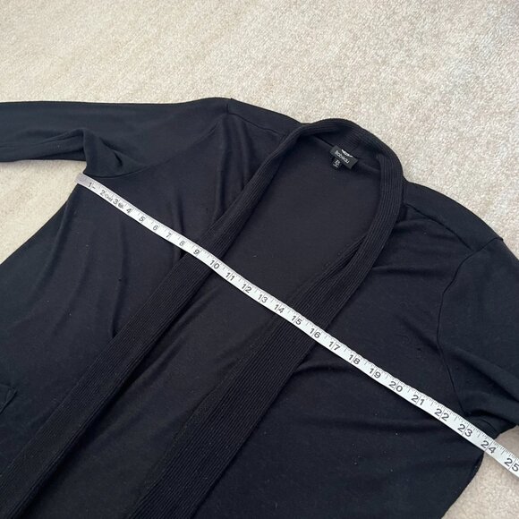 Bobeau Open Front Black Knit Cardigan 2X - Picture 6 of 10